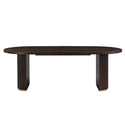 Christopher Knight Home Minimalist 88? Oval Dining Table for 4-6, Espresso