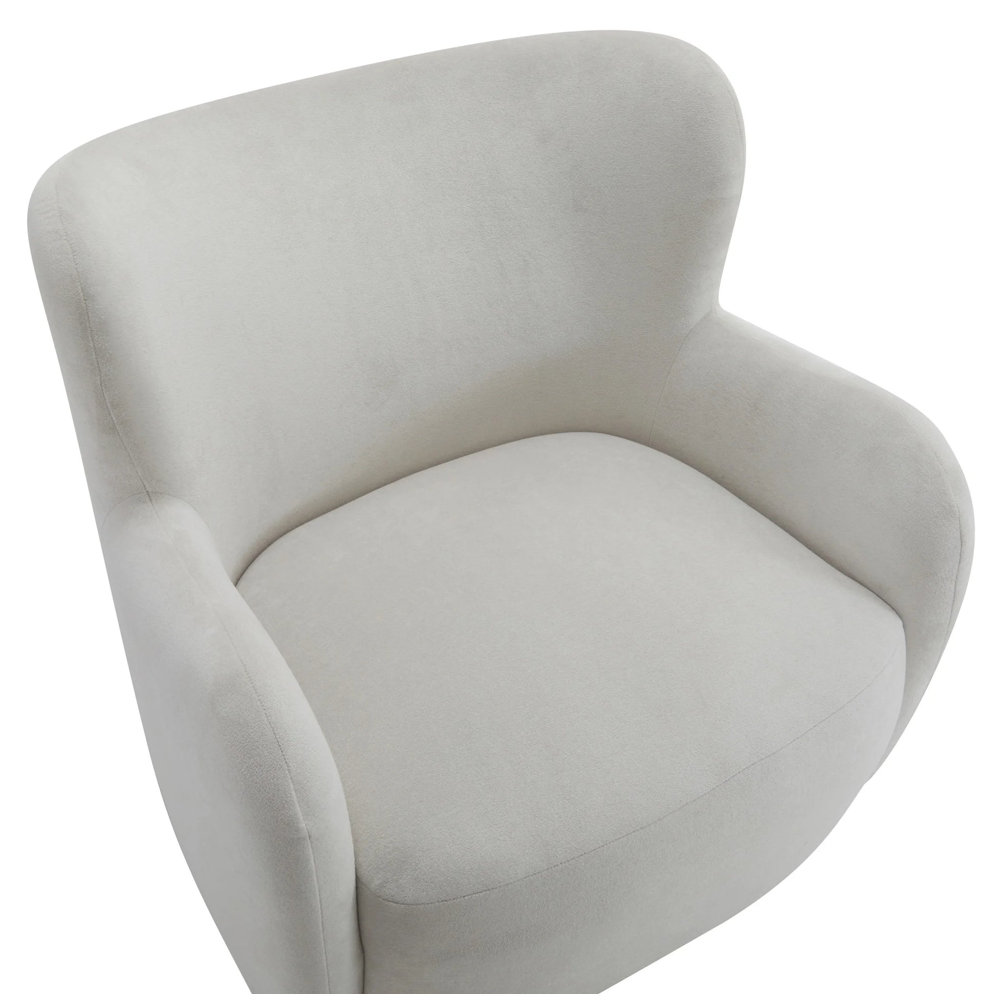 Christopher Knight Home Mid-Century Modern Velvet Wingback Accent Chair with Birch Legs, White