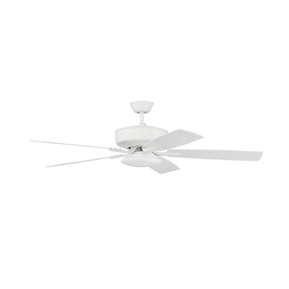 P112SB5-52BWNFB-Craftmade Lighting-Pro Plus 112 Series - 52 Inch 5 Blade Ceiling Fan with Low Profile Light Kit