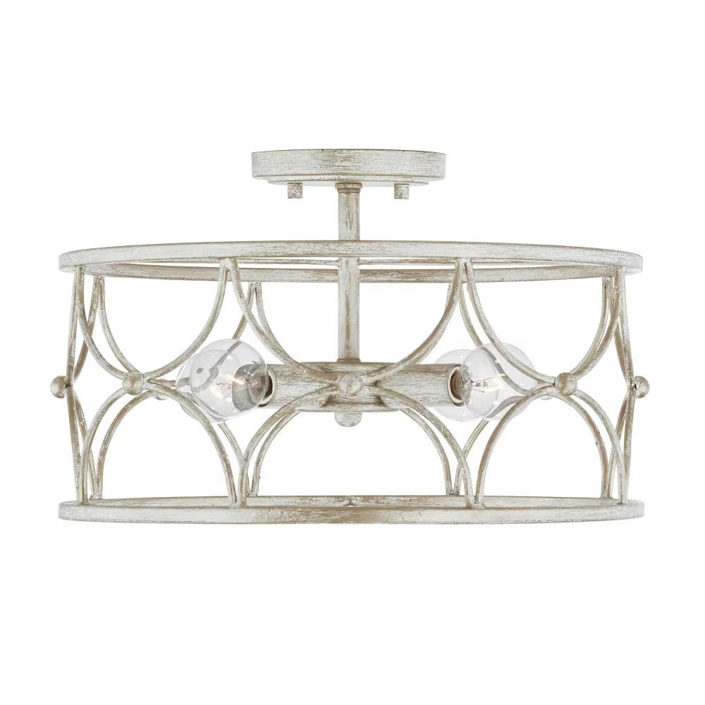 4 Light Semi Flush Mount Capital Lighting 243341Ww