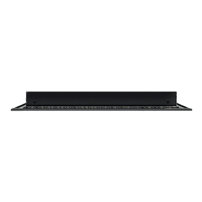 BUILDMART - 20x14 Modern AC Vent Cover - Decorative Black Aluminum Air Vent - Standard Linear Slot Diffuser - Heating and Cooling Register Grille for Ceiling, Walls & Floors - Texas Buildmart