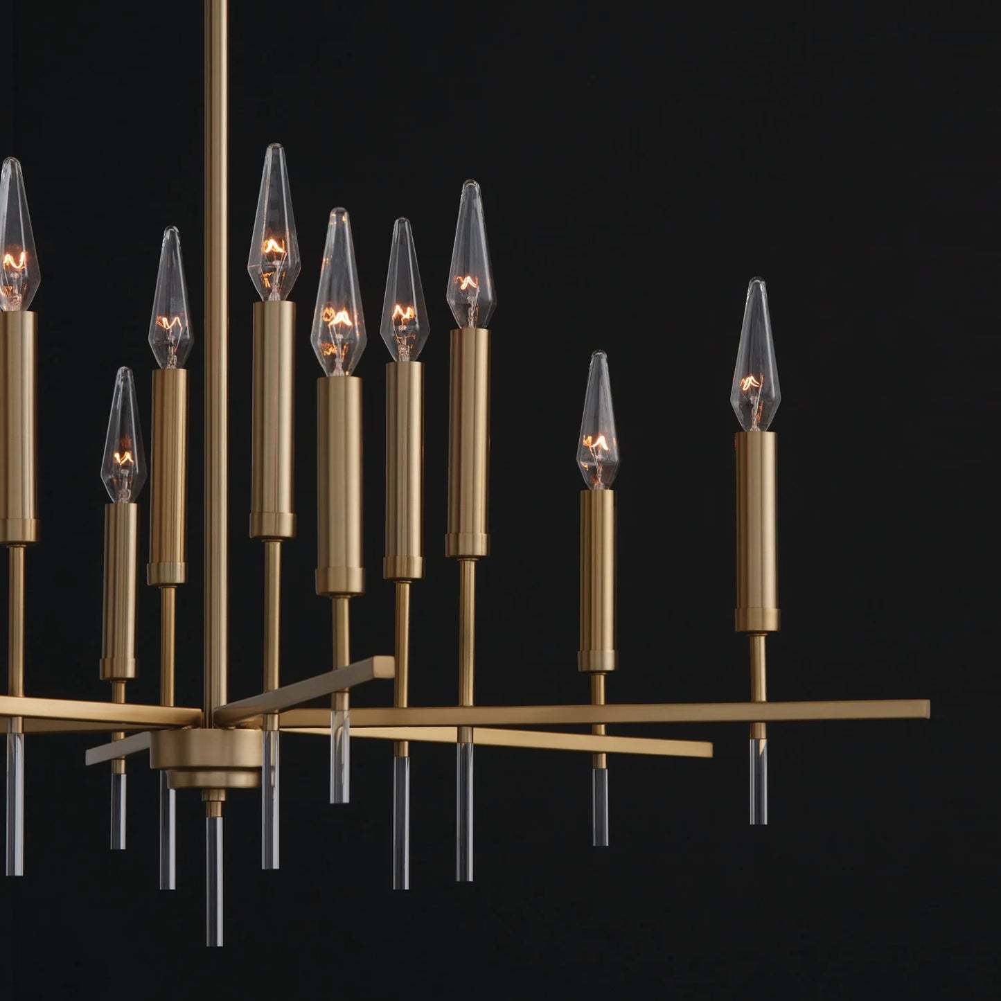 12 Light Chandelier In Mid-Century Modern Style-25 Inches Tall And 35 Inches Wide -Traditional Installation Capital Lighting 449301Ma