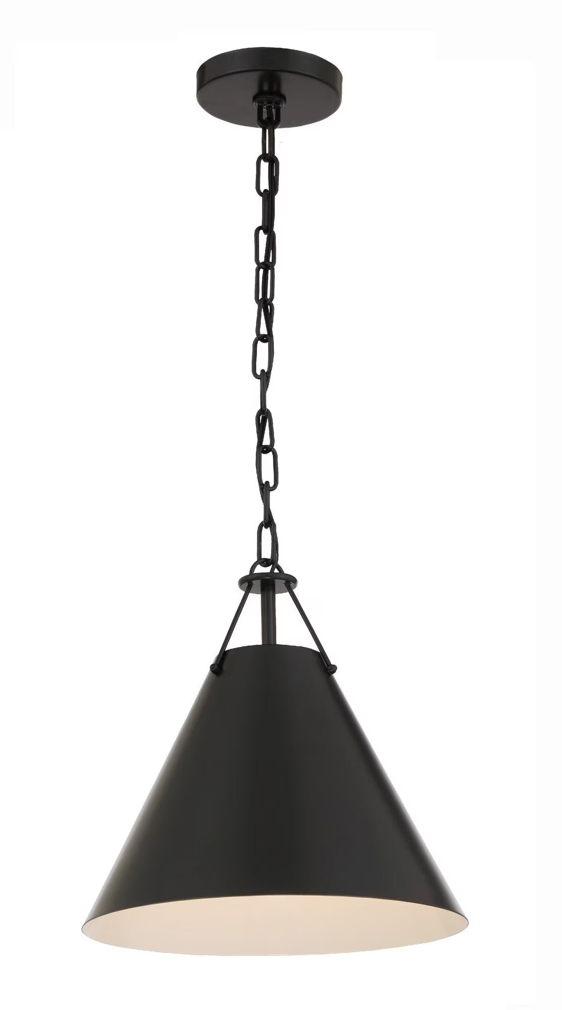 Crystorama Lighting - Pendant - Xavier - 1 Light Pendant-Matte Black Finish