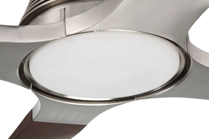 RIC60SB4-Craftmade Lighting-Ricasso - 4 Blade Ceiling Fan with Light Kit In Contemporary Style-60 Inche Wide-Satin Brass Finish