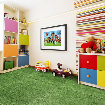 Sorbus 48sq ft Plastic interlocking Floor Tiles, 12-Tile