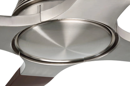 RIC60SB4-Craftmade Lighting-Ricasso - 4 Blade Ceiling Fan with Light Kit In Contemporary Style-60 Inche Wide-Satin Brass Finish