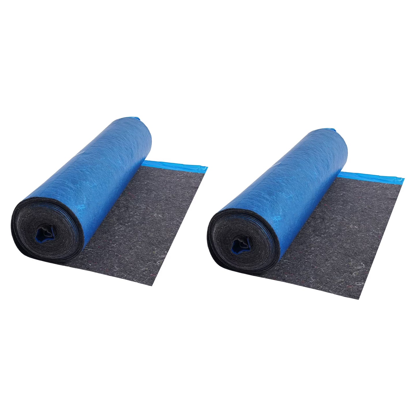 KFFKFF Floor Underlayment 400 sq. ft, 3mm Laminate Flooring Padding with Vapor Barrier, Durable Fiber+PE Film, Noise Reduction & Soundproofing for Vinyl & Wood (2 Rolls x 200 sq. ft)