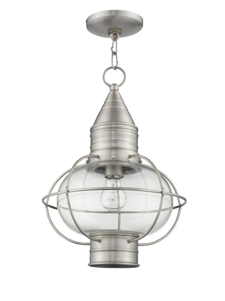 Livex Lighting - Newburyport - 1 Light Outdoor Pendant Lantern in Bohemian Style