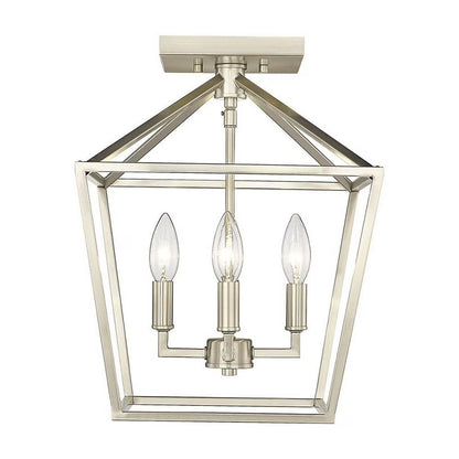 Millennium Lighting 4 Light Semi-Flush Ceiling Mount Fixture Modern Gold