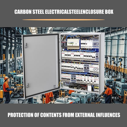Autovo 24 x 16 x 8 In Carbon Steel Electrical Enclosure Box Waterproof IP66 Wall Mount Junction Box with Mounting Plate