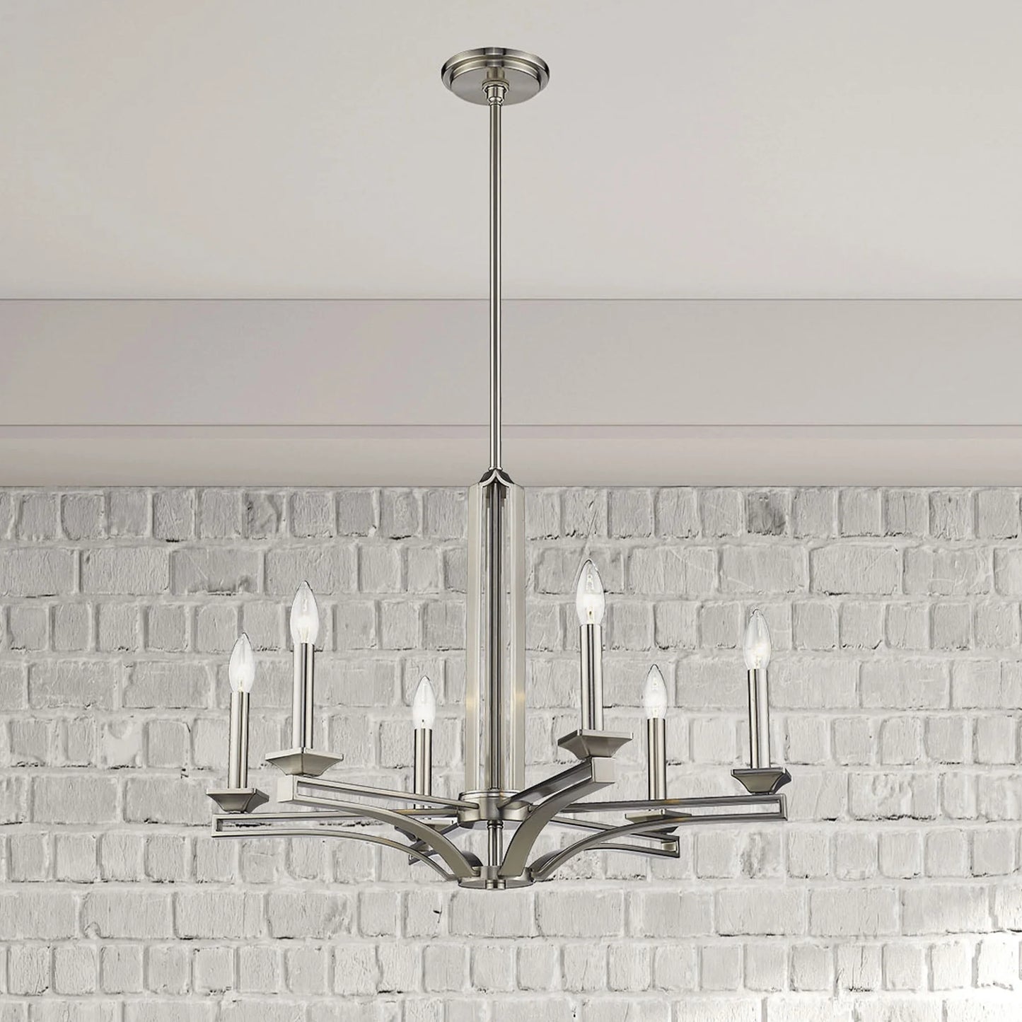 Livex Lighting Trumbull 6 Light Chandelier in Antique Brass
