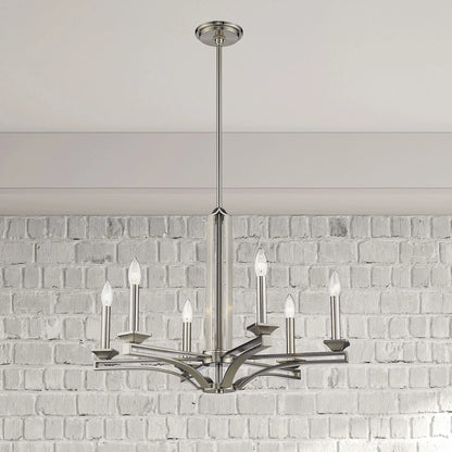 Livex Lighting Trumbull 6 Light Chandelier in Antique Brass