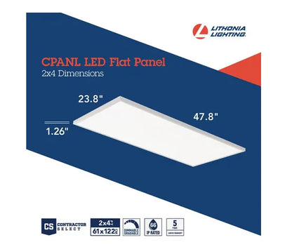 Lithonia Lighting Cpanl 2X4 Alo6 Sww7 Contractor Select Cpanl 24" X 48" Adjustable Lumen