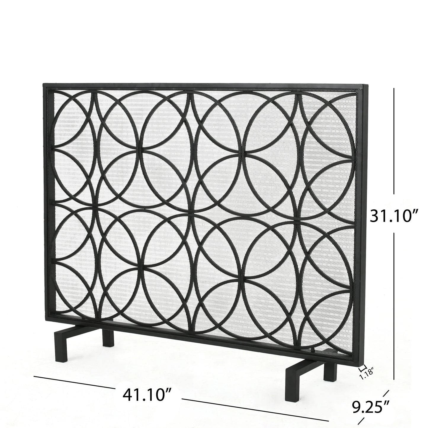 Christopher Knight Home Valeno Single Panel Fireplace Screen by Gold
