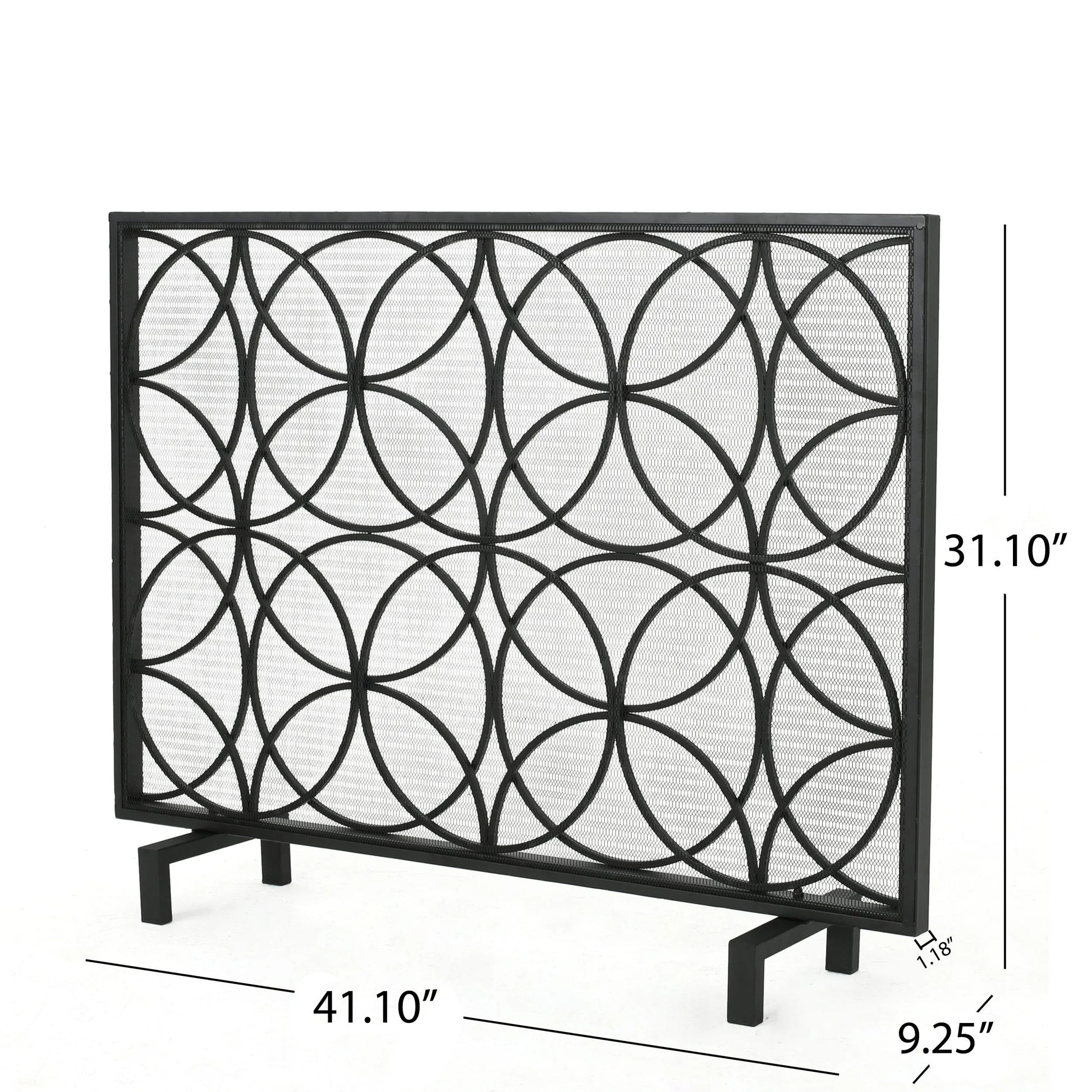 Christopher Knight Home Valeno Single Panel Fireplace Screen by Gold