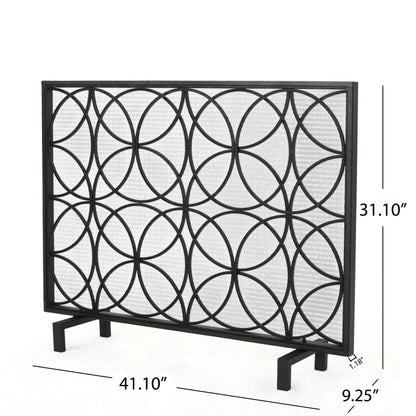 Christopher Knight Home Valeno Single Panel Fireplace Screen by Gold