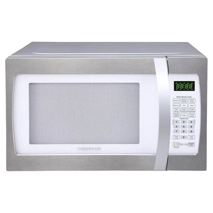 Farberware Smart Sensor Countertop Microwave Oven with LED Lighting & Child Lock, 1.3 Cu Ft