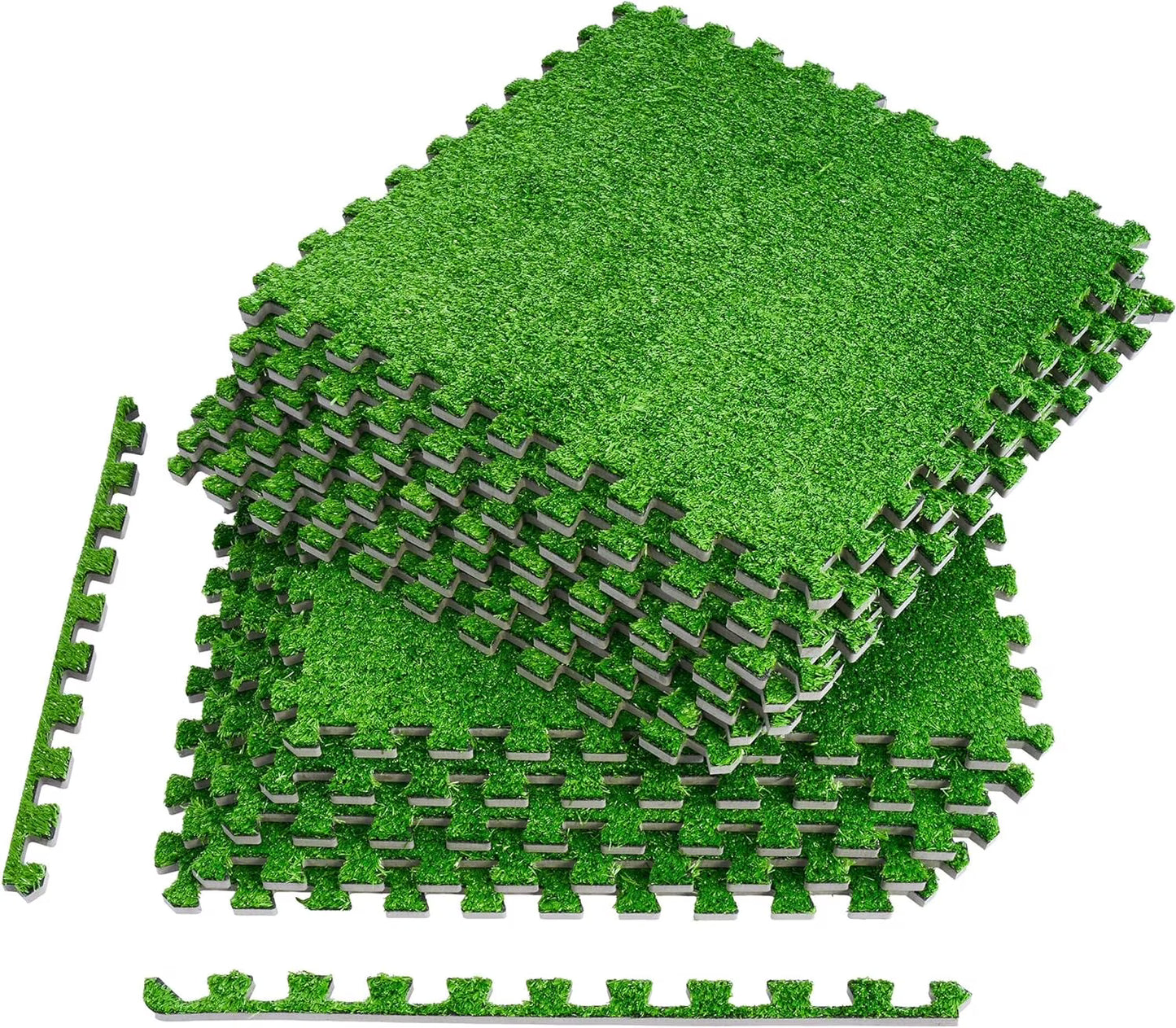 Sorbus 48sq ft Plastic interlocking Floor Tiles, 12-Tile