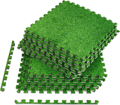 Sorbus 48sq ft Plastic interlocking Floor Tiles, 12-Tile