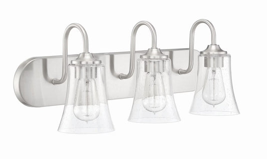 50403-BNK-Craftmade Lighting-Gwyneth 3 Light Traditional/Modern & Contemporary Bath Vanity in Traditional Style - 24 inches wide by 9.5 inches
