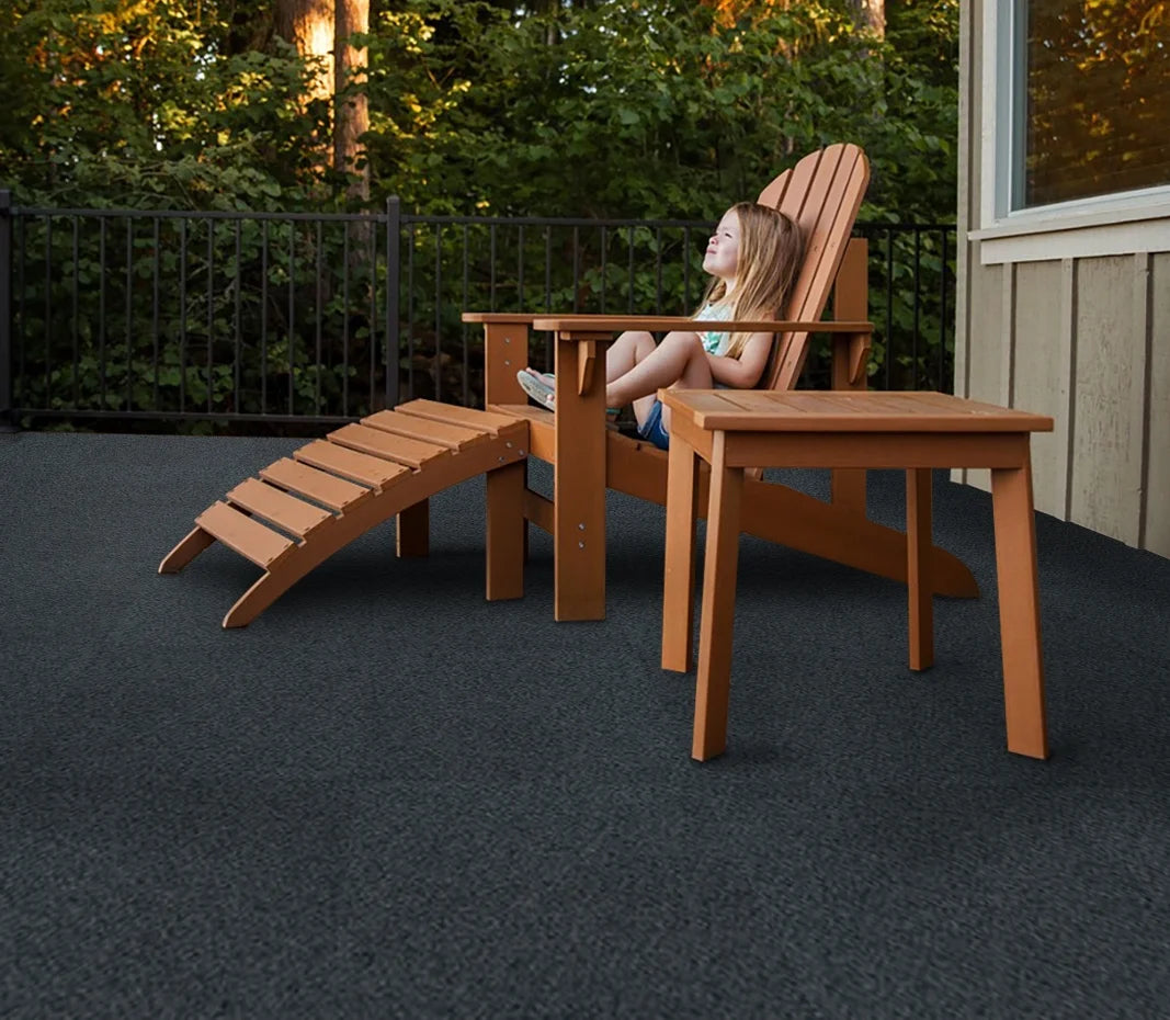 Grizzly Grass Slate Grey Carpet Tiles - 24" x 24" Indoor/Outdoor, Peel and Stick Carpet Tiles - 60 sq. ft. per box - Pack of 15 Tiles