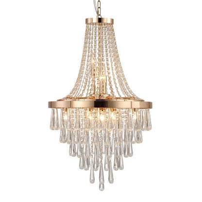 ACE-LIGHTS,Gold Crystal Chandeliers(Bulbs Not Included),Large Contemporary Luxury Ceiling Lighting for Living Room,Dining Room,Bedroom,Hallway(Golden)
