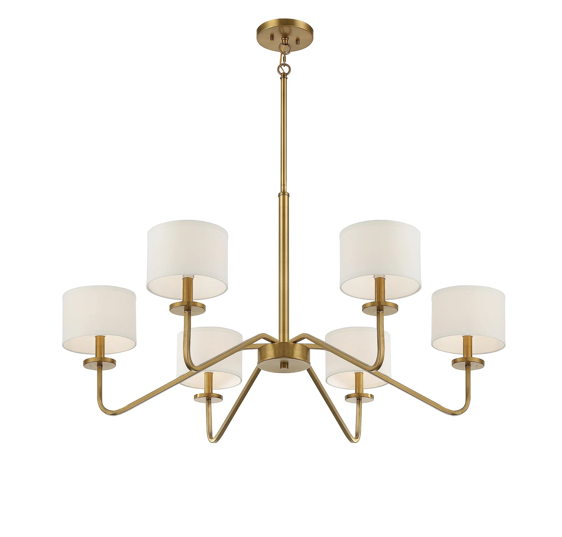 Trade Winds Lighting 6-Light Chandelier In Matte Black