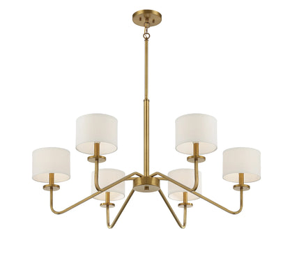 Trade Winds Lighting 6-Light Chandelier In Matte Black