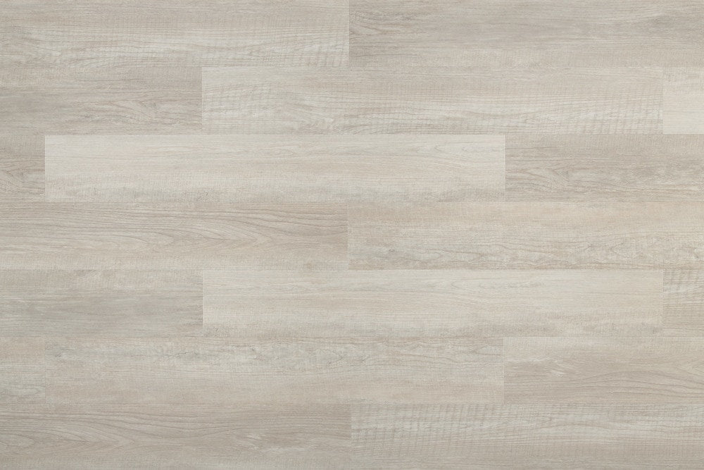 Dekorman Silverlake Creamy Elm Click-Locking, 48in L x 7.1in W x 5mm/20mil Waterproof Click Lock Luxury Vinyl Plank Flooring (23.64 Sq.ft./Case)
