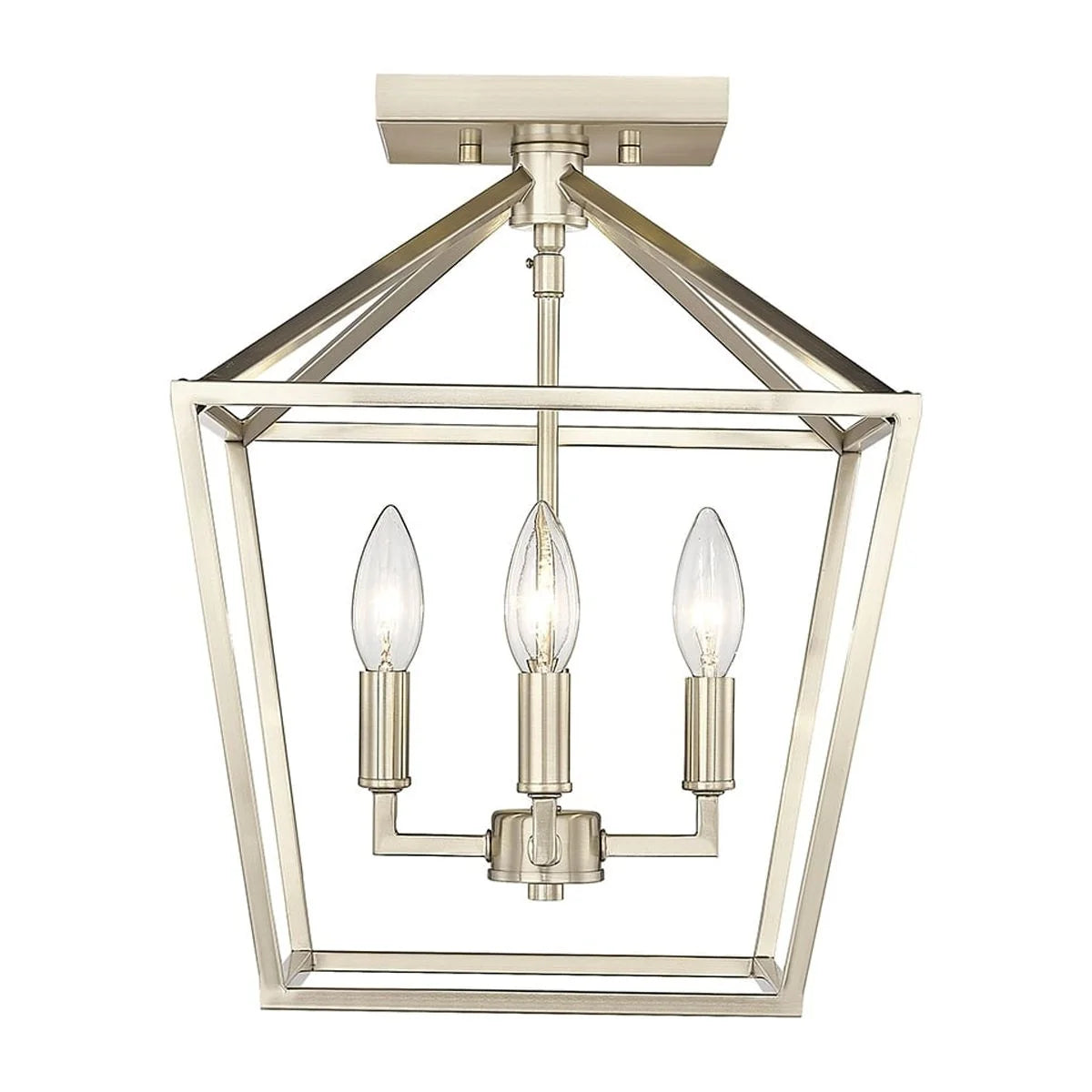 Millennium Lighting 4 Light Semi-Flush Ceiling Mount Fixture Modern Gold
