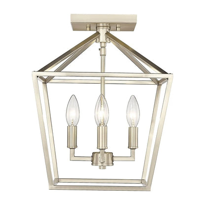Millennium Lighting 4 Light Semi-Flush Ceiling Mount Fixture Modern Gold