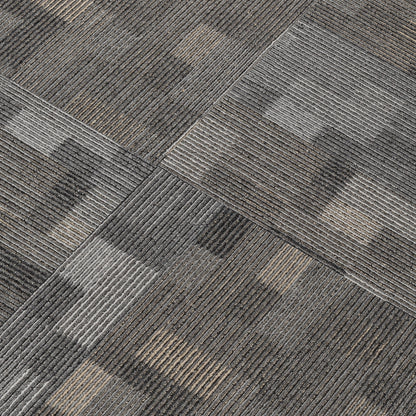 Mohawk Basics 24" x 24" Carpet Tile with EnviroStrand PET Fiber in Stone Walk (96 sq ft per carton)