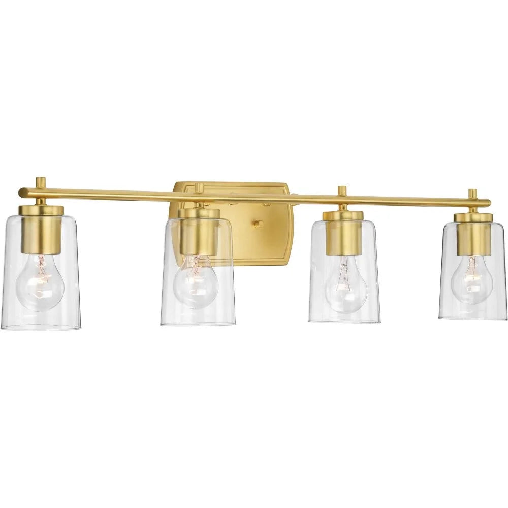 P300157-009-Progress Lighting-Adley - 4 Light - Cylinder Shade in New Traditional and Transitional and Traditional style - 32 Inches wide by 7.63