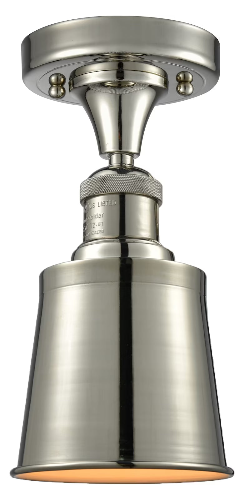 Innovations Lighting - Addison - 1 Light Semi-Flush Mount In Traditional Style-9