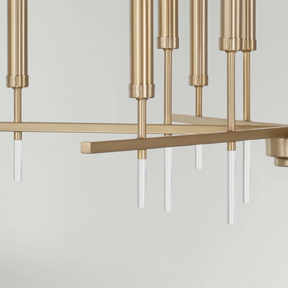 12 Light Chandelier In Mid-Century Modern Style-25 Inches Tall And 35 Inches Wide -Traditional Installation Capital Lighting 449301Ma