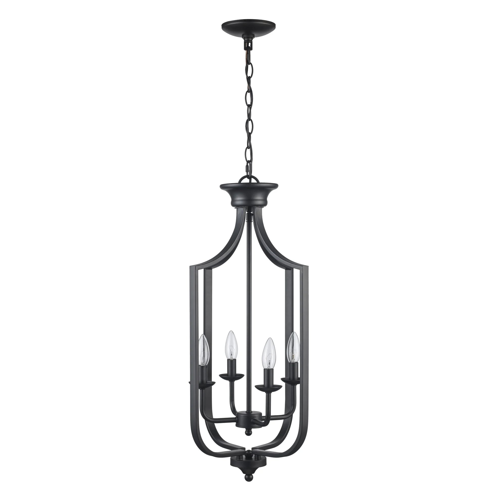 Trans Globe Lighting 11215 Hillcrest 4 Light 14" Wide Pendant - Black