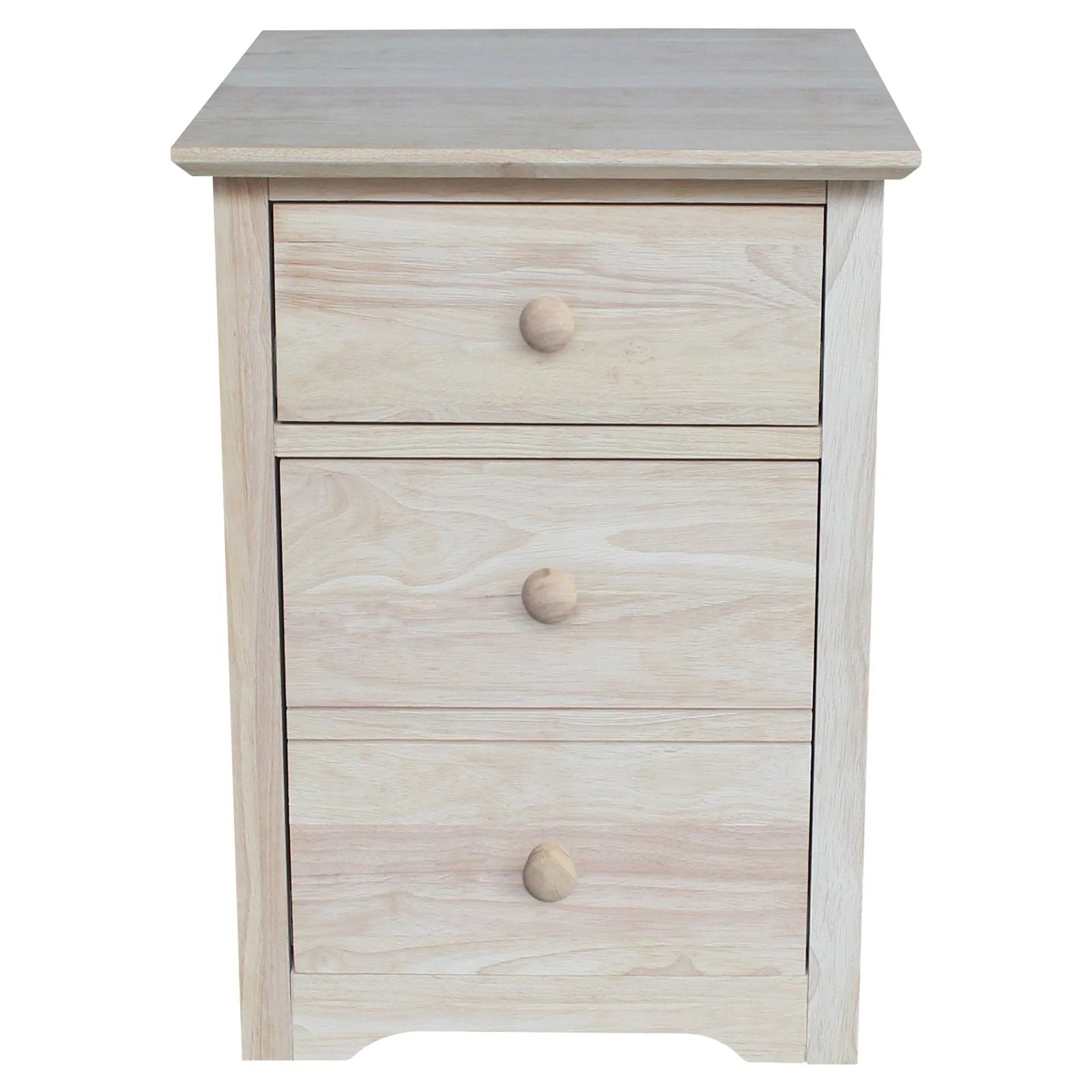 International Concepts 2 Drawer File Cabinet with Wood Hardware