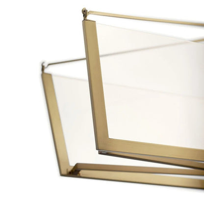 52293CGLED-Kichler Lighting-Calters - 50W LED Linear Chandelier - with Contemporary inspirations - 14.5 inches tall by 38 inches wide-Champagne Gold