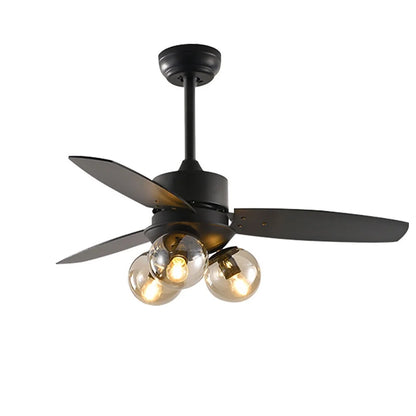 42" Vintage Ceiling Fan Light Industrial Farmhouse Chandelier Lighting Fixture Pendant Fan Lamp Without Bulb