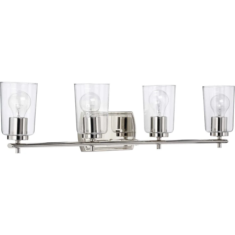 P300157-009-Progress Lighting-Adley - 4 Light - Cylinder Shade in New Traditional and Transitional and Traditional style - 32 Inches wide by 7.63