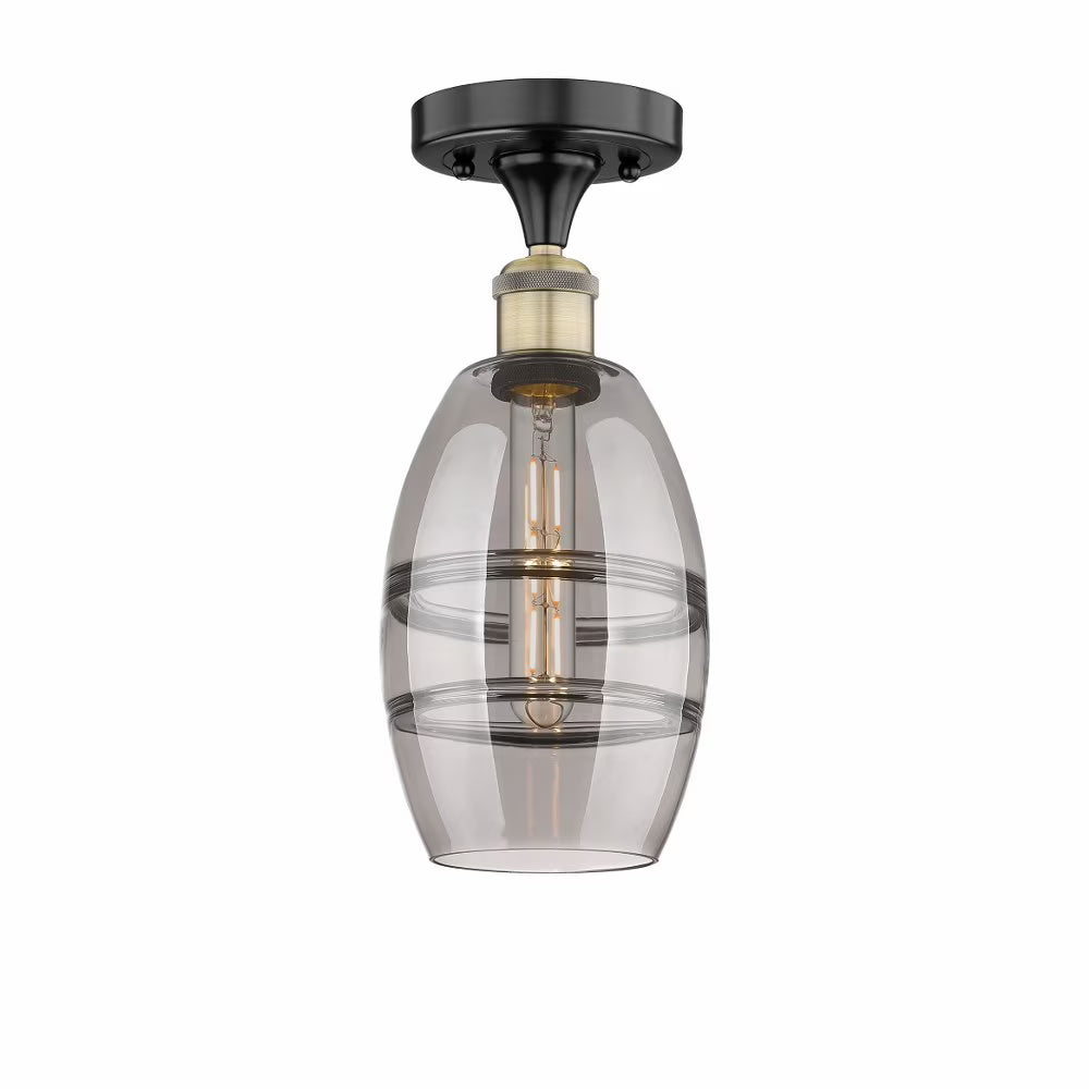 Innovations Lighting - Vaz - 1 Light Semi-Flush Mount In Industrial Style-8.25