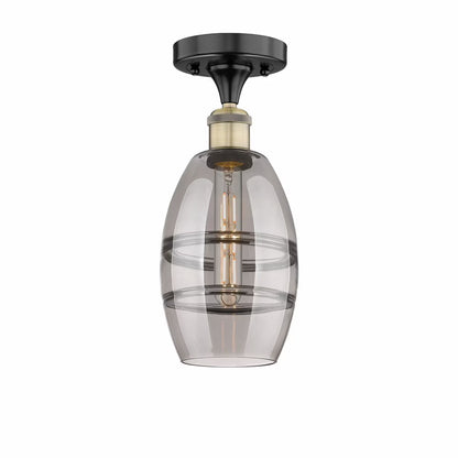 Innovations Lighting - Vaz - 1 Light Semi-Flush Mount In Industrial Style-8.25