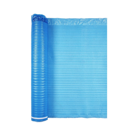 KFFKFF Floor Underlayment 600 sq. ft, 3-in-1 2 mm Thick Padding with Tape & Moisture Barrier, Durable EPE Foam for Sound Dampening & Noise Control, Suitable for Laminate Wood (6 Rolls x 100 sq. ft)