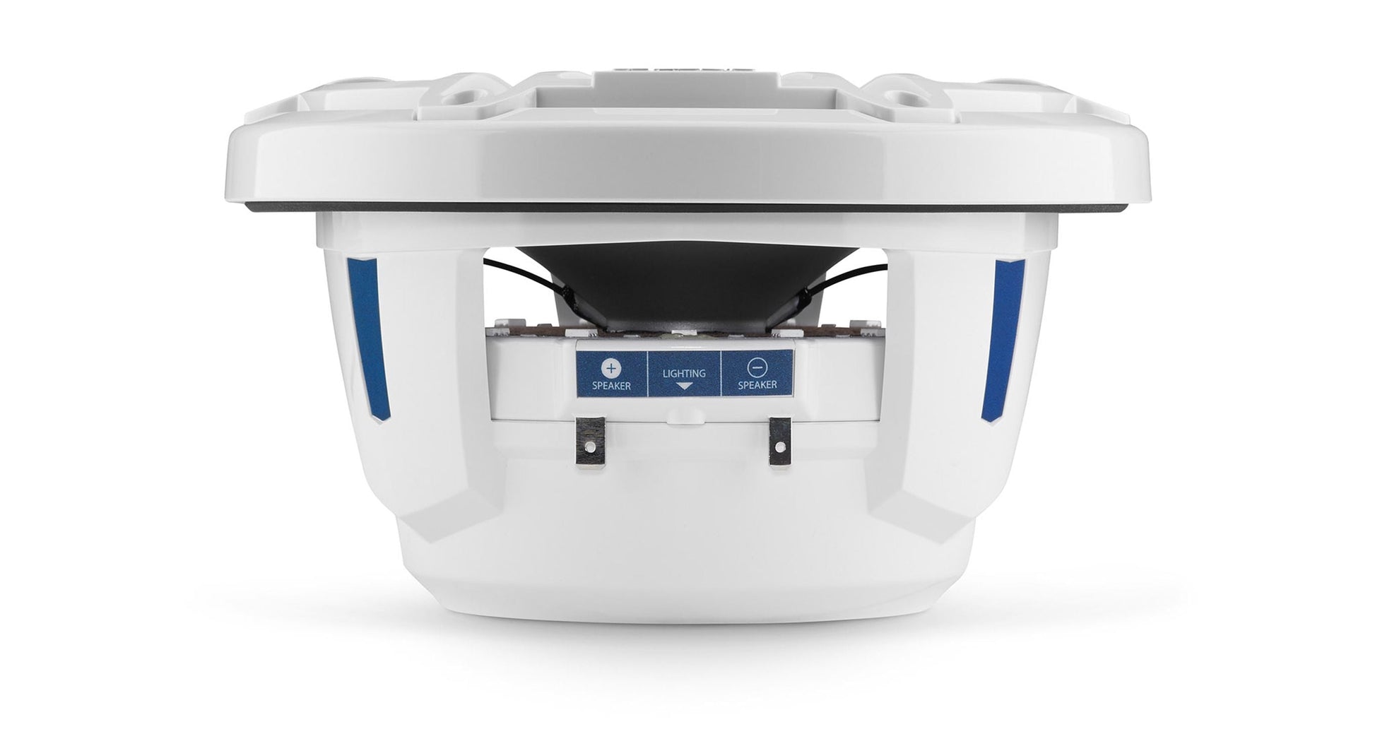 JL Audio M6-770X-S-GwGw-i 7.7-inch Marine Coaxial Speakers with Transflective LED Lighting, Gloss White