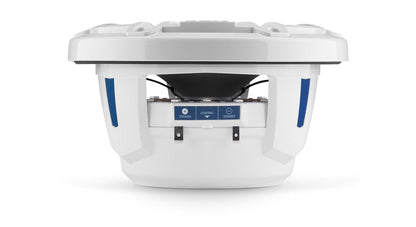 JL Audio M6-770X-S-GwGw-i 7.7-inch Marine Coaxial Speakers with Transflective LED Lighting, Gloss White
