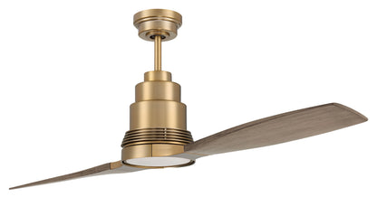 RIC60SB4-Craftmade Lighting-Ricasso - 4 Blade Ceiling Fan with Light Kit In Contemporary Style-60 Inche Wide-Satin Brass Finish