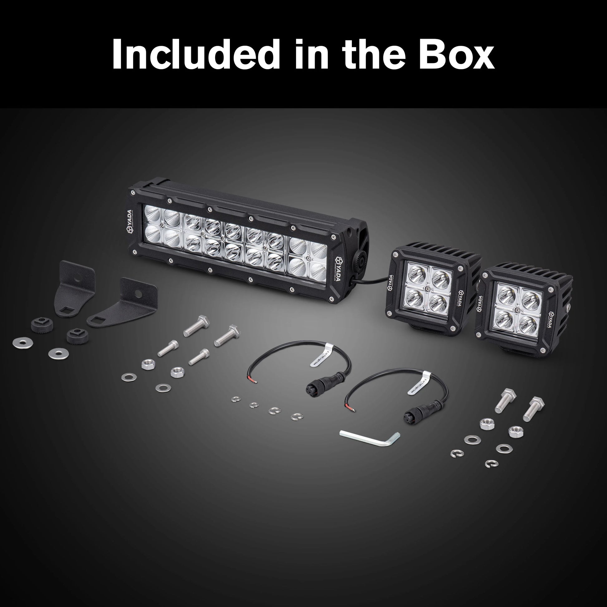 YADA Elevate off-road UTV Automotive Lighting Combo Kit, Black