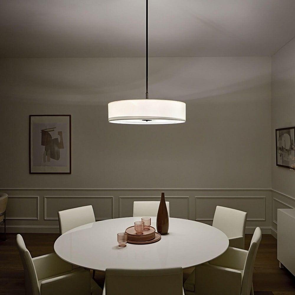 42196CLZ-Kichler Lighting-5 light Pendant - with Transitional inspirations - 12 inches tall by 30 inches wide-Classic Bronze Finish