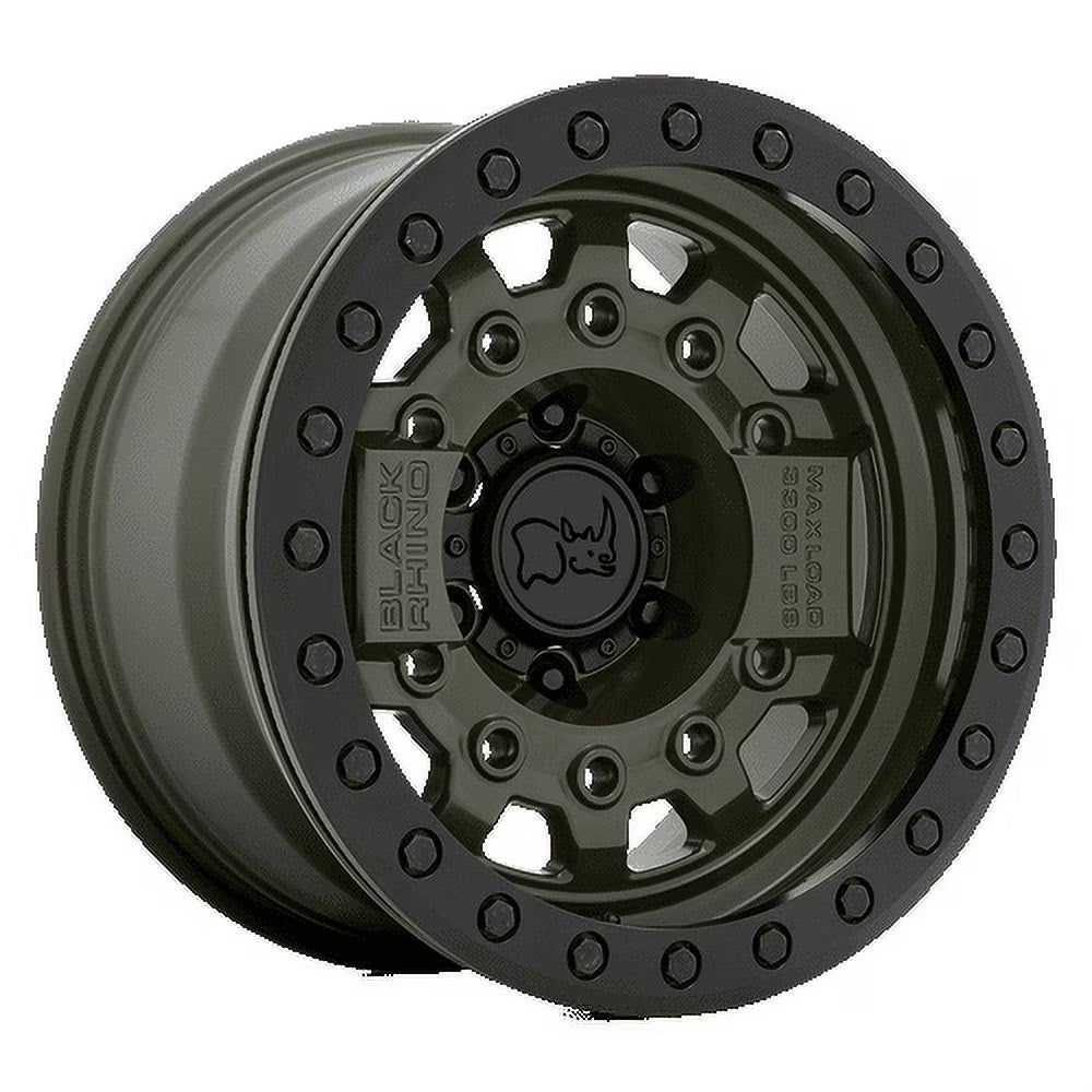 Black Rhino Avenger Beadlock 17X8.5 6X139.7 False 112.1Cb Olive Dab Green W/Black Hardware Wheel