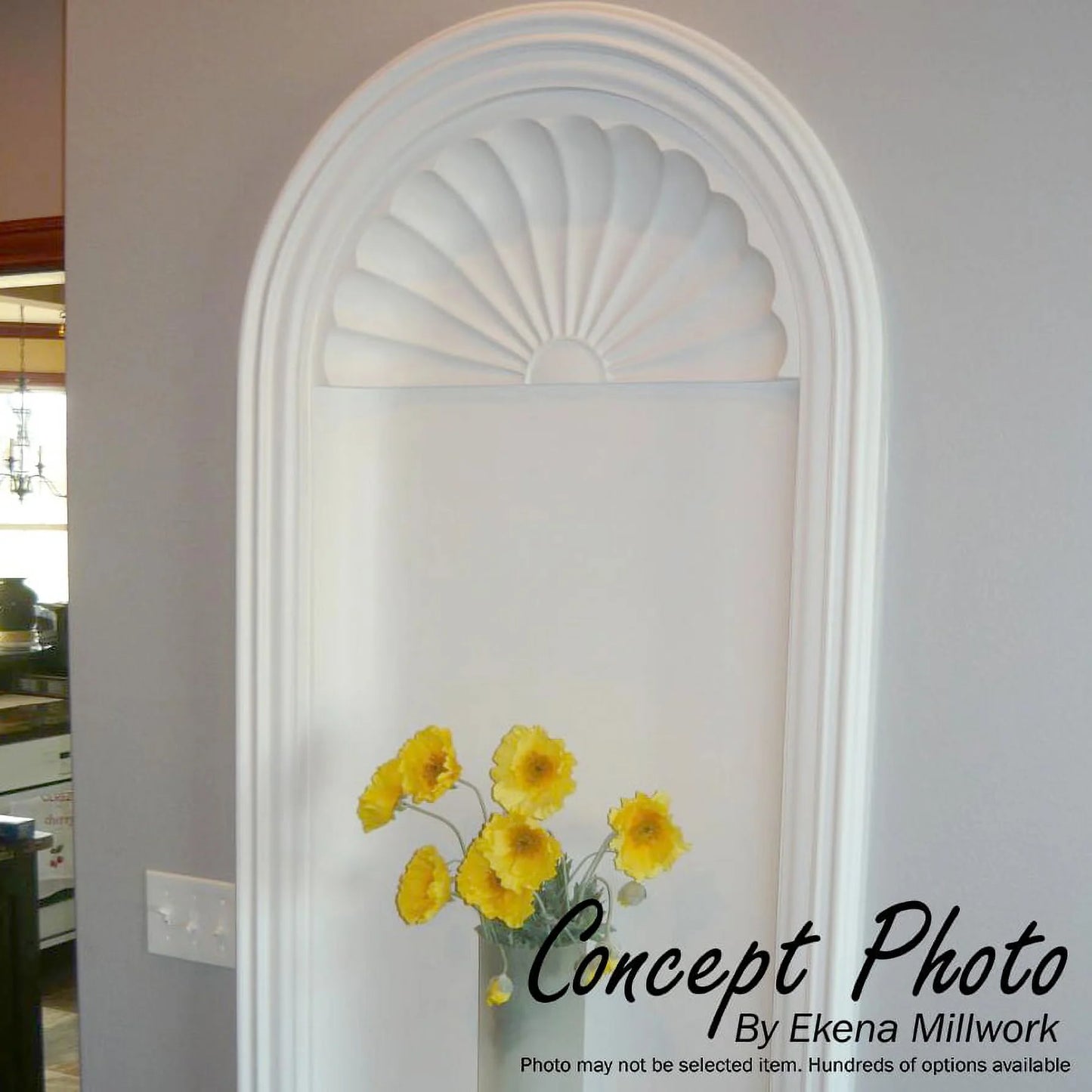 Ekena Millwork 27 1/2"W x 38 1/4"H Odessa Wall Niche (RO: 20 7/8"W x 33 1/2"H x 4 7/8"D)